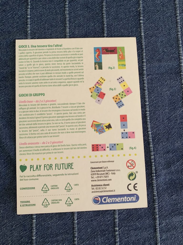 Domino numeri e animali