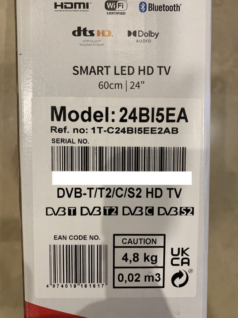 Smart TV Sharp 24 pollici - mai aperta
