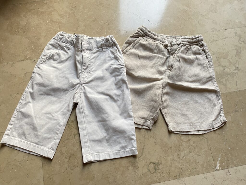 Set Pantaloncini bambino 8 anni